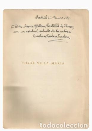 Libros de segunda mano: TORRE VILLA MARIA - Carolina Corbera Fradera - Foto 2