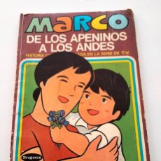 Libros de segunda mano: CUENTO MARCO, DE LOS APENINOS A LOS ANDES. EL ENCUENTRO. ED. BRUGUERA. NÚMERO 12. 1977.. Lote 309100938