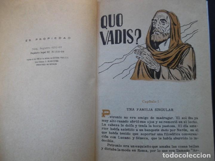 Libros de segunda mano: Quo Vadis?, la versi&oacute;n de Editorial Felicidad, 1966 - Foto 3