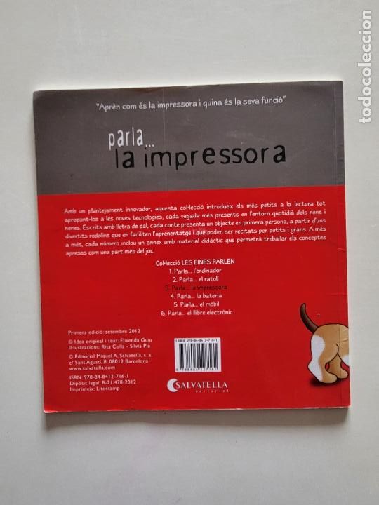 Libros de segunda mano: PARLA LA IMPRESSORA - COL&middot;LECCI&Oacute; LES EINES PARLEN - CATAL&Agrave; - Foto 3