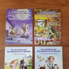 Libros de segunda mano: LAS AVENTURAS DE DON QUIJOTE DE LA MANCHA, COLECCIÓN COMPLETA 4 LIBROS LIBRO-HOBBY. Lote 312972993