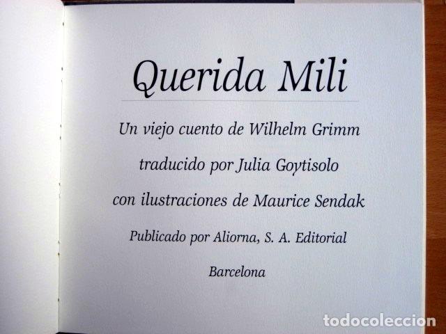 Libros de segunda mano: Querida Mili, de Wilhelm Grimm y Maurice Sendak - Foto 3