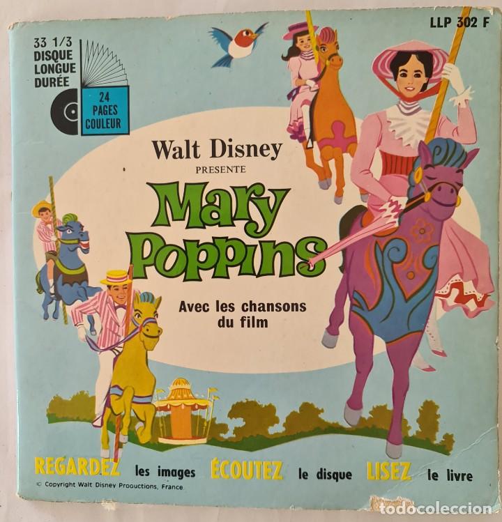 Libros de segunda mano: Disco y cuento de Mary Poppins. En franc&eacute;s - Foto 1