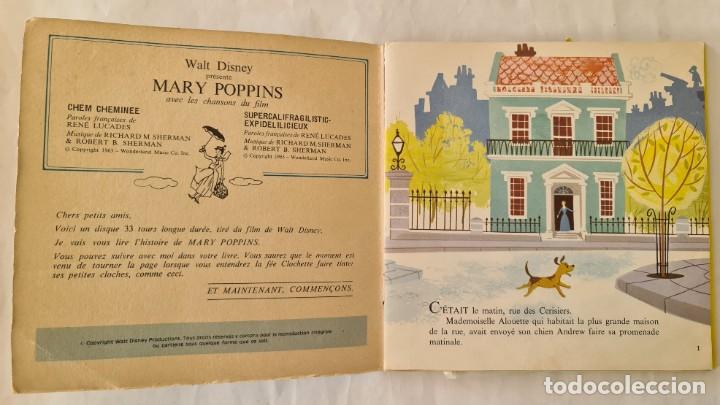 Libros de segunda mano: Disco y cuento de Mary Poppins. En franc&eacute;s - Foto 2