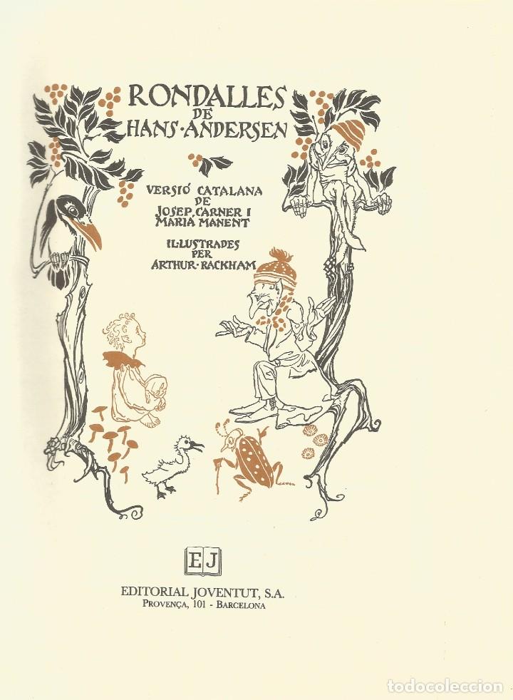 Libros de segunda mano: RONDALLES DE HANS-ANDERSEN - Foto 5