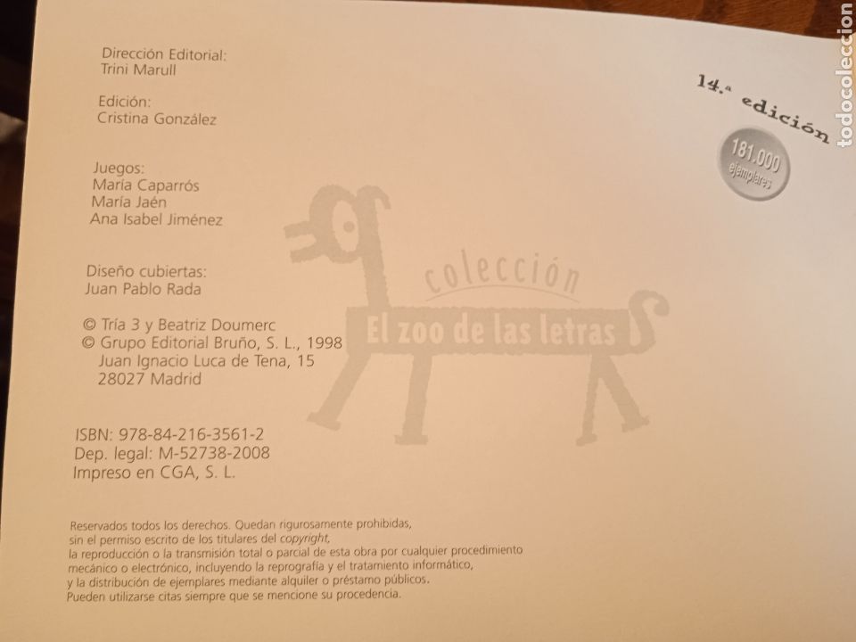 Libros de segunda mano: 32 CUENTOS DE LA a A LA z. BEATRIZ DOUMERC. BRU&Ntilde;O - Foto 5