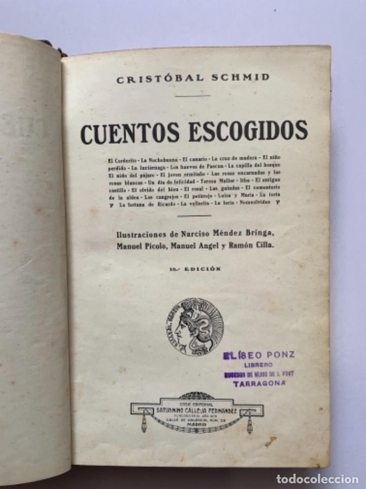 Libros de segunda mano: Cuentos escogidos, Crist&oacute;bal Schmid (Pl&aacute;st. 1) - Foto 1