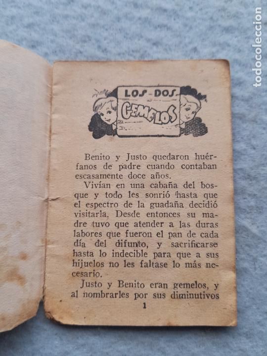 Libros de segunda mano: Cuento antiguo Los Dos Gemelos. - Foto 2