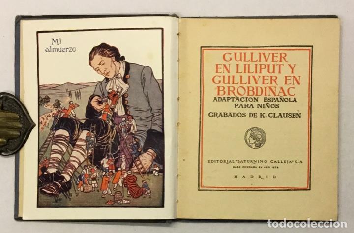 Libros de segunda mano: GULLIVER EN LILIPUT Y GULLIVER EN BROBDI&Ntilde;AC. - [SWIFT, Jonathan.] - Foto 3
