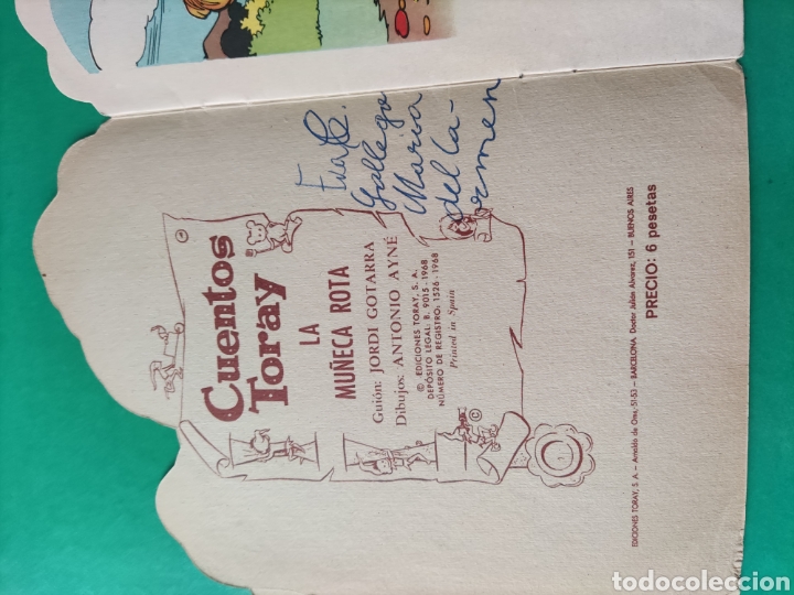 Libros de segunda mano: Cuento troquelado LA MU&Ntilde;ECA ROTA. Ediciones TORAY. 1968 - Foto 2