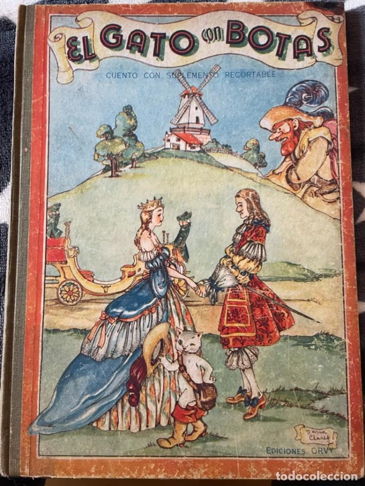 Libros de segunda mano: CUENTO &rdquo;EL GATO CON BOTAS&rdquo; CON ILUSTRACIONES DE MARIA CLARET, EDICIONES ORVY - Foto 1