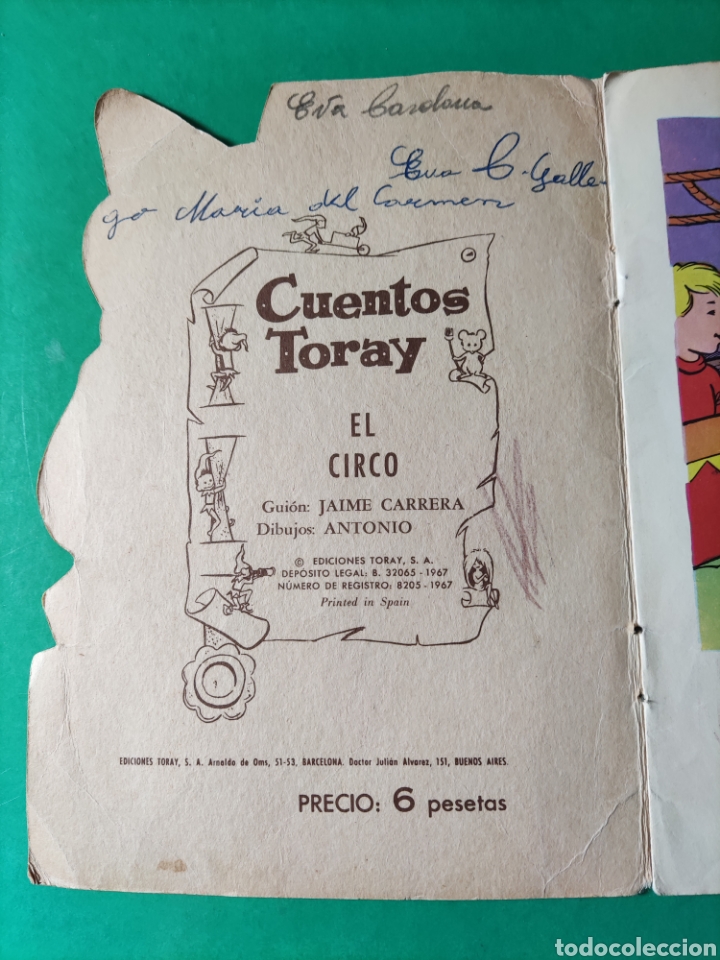 Libros de segunda mano: Cuento troquelado. EL CIRCO. ED. TORAY 1967 - Foto 3