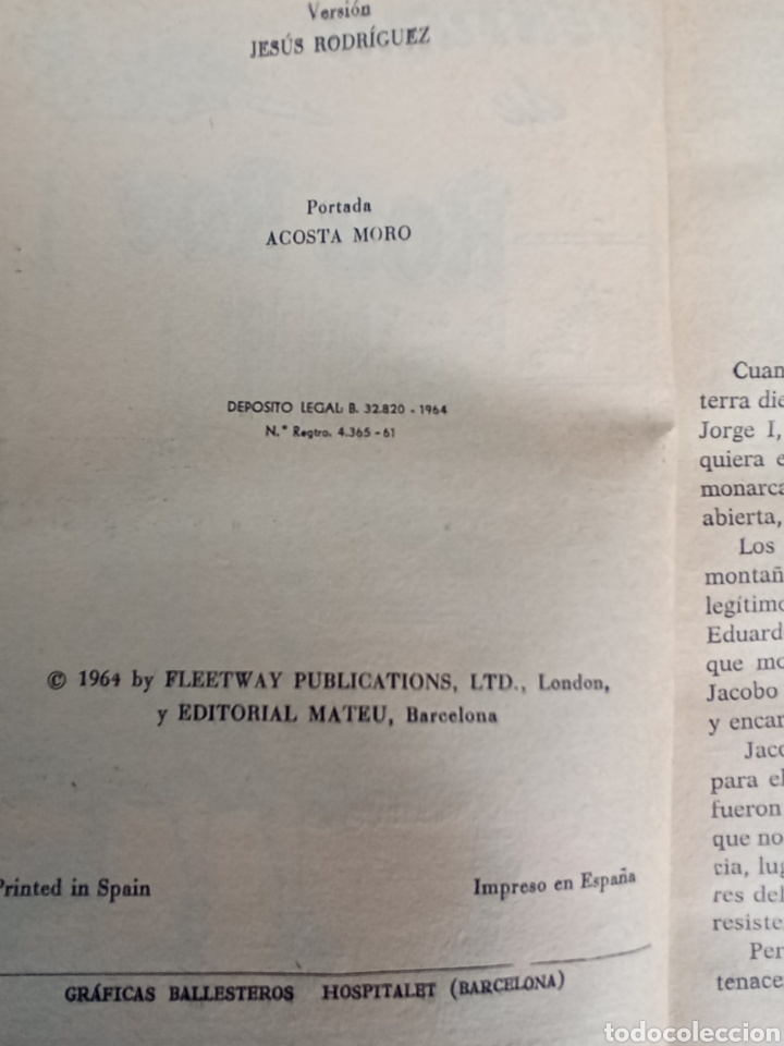 Libros de segunda mano: ROB ROY,a&ntilde;o 1964 - Foto 2