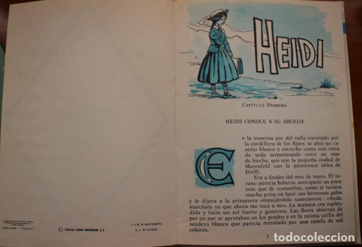 Libros de segunda mano: Heidi de Juana Spyri. Colecci&oacute;n Amable. Editorial EVA. - Foto 3