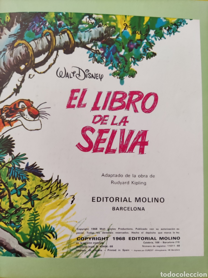 Libros de segunda mano: El Libro de la Selva. Editorial MOLINO. 1968 - Foto 3