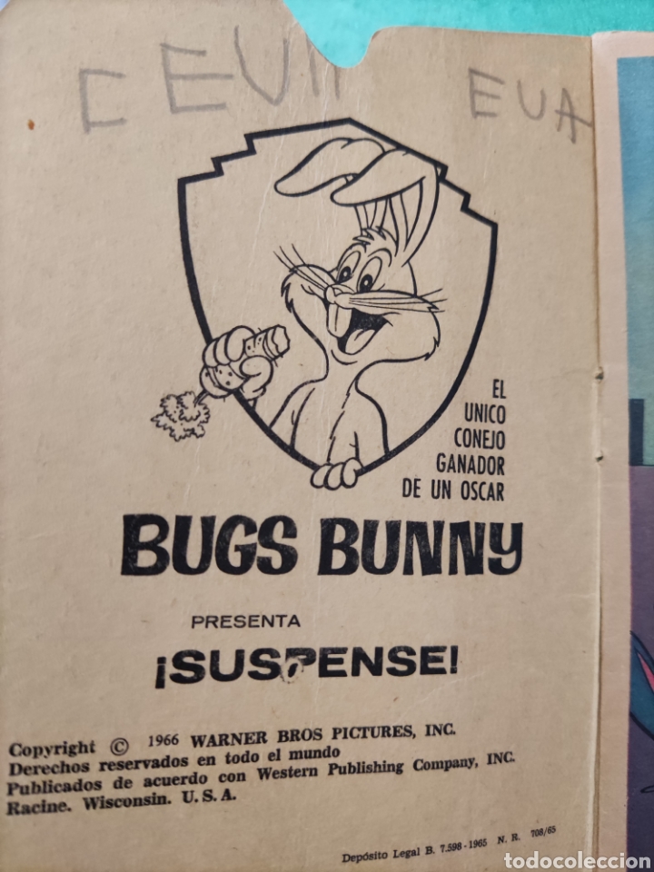 Libros de segunda mano: Cuento BUGS BUNNY en suspense! - Foto 3