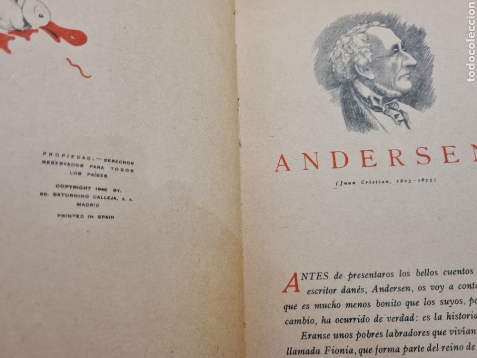 Libros de segunda mano: Cuentos de ANDERSEN, ed Saturnino Calleja S.A - Foto 4