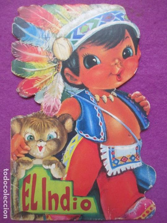 Libros de segunda mano: PEQUE&Ntilde;O CUENTO TROQUELADO EL INDIO ED. SALDA&Ntilde;A N&ordm;1 COLECCION MINI TROQUELADOS