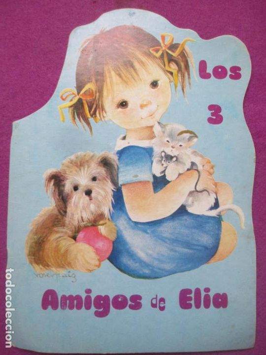 Libros de segunda mano: PEQUE&Ntilde;O CUENTO TROQUELADO LOS 3 AMIGOS DE ELIA ED. RAYLU 1977