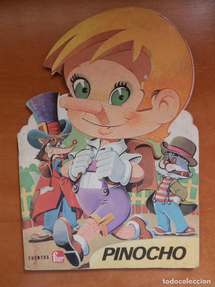 Libros de segunda mano: CUENTO TROQUELADO PINOCHO. CUENTOS FHER 1985
