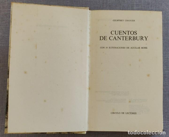 Libros de segunda mano: Libro Cuentos de Canterbury - Foto 2