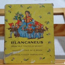 Libros de segunda mano: BLANCANEUS DE GRIMM. IL•LUSTRACIONS DE G. BORN. EN CATALÀ.. Lote 344683028