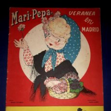 Libros de segunda mano: MARI -PEPA VERANEA EN MADRID ILUSTRACIONES MARÍA CLARET AÑOS 40 ( CON RECORTABLE )