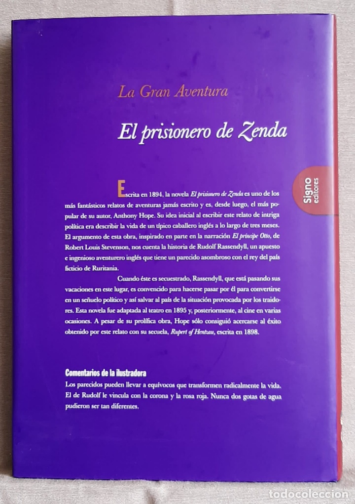 Libros de segunda mano: El prisionero de Zenda. Anthony Hope. - Foto 2