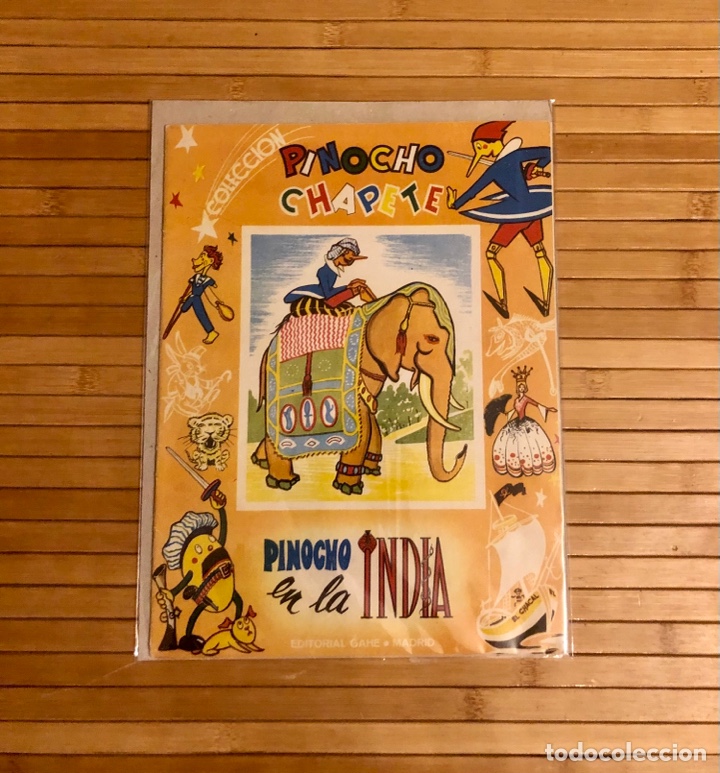 Libros de segunda mano: CUENTOS EN COLORES GAHE, PINOCHO Y CHAPETE, PINOCHO EN LA INDIA, NUMERO 9, A&Ntilde;OS 60, (EDITORIAL GAHE)