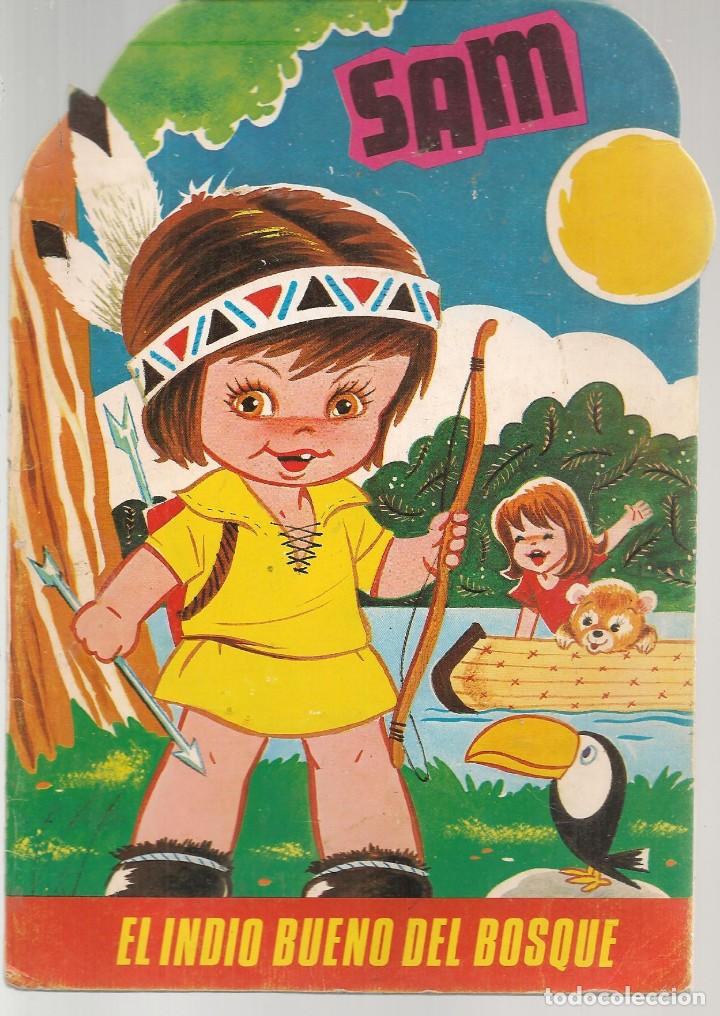 Libros de segunda mano: CUENTO CL&Aacute;SICOS TROQUELADOS. SAM, EL INDIO BUENO DEL BOSQUE. PRODUCCIONES EDITORIALES. (ST/MG/C9