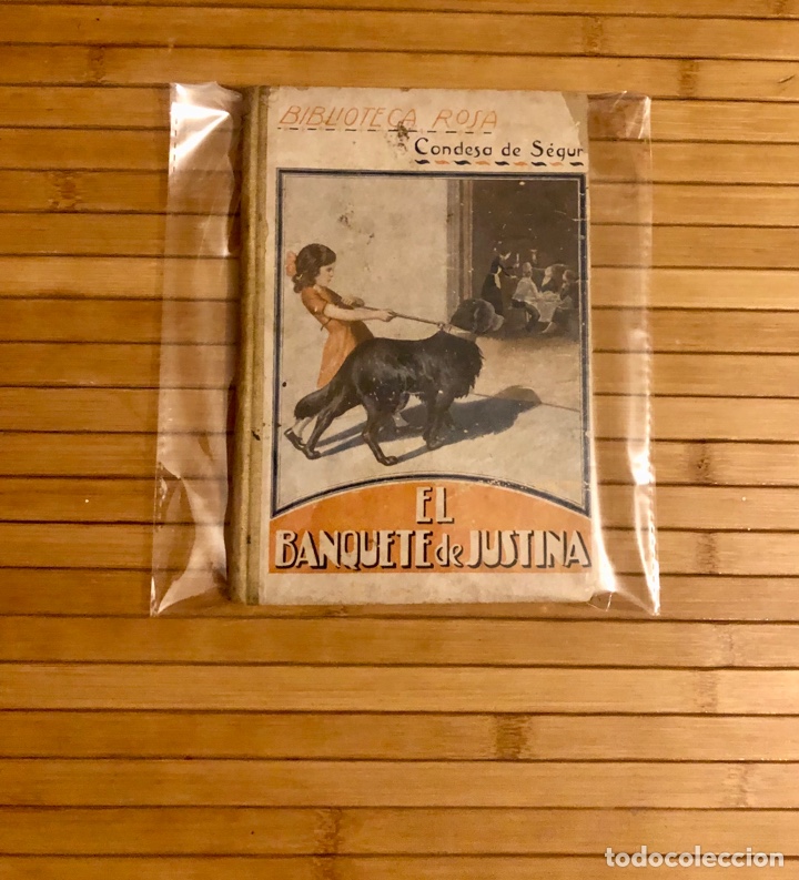 Libri di seconda mano: BIBLIOTECA ROSA, EL BANQUETE DE JUSTINA, A&Ntilde;O 1933, (TIPOGRAFIA LA EDUCACION), ADAPT VENTURA FRAGA