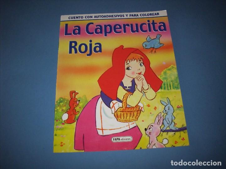 Libros de segunda mano: cuento con autoadhesivos y para colorear, la caperucita roja, fapa ediciones - Foto 1