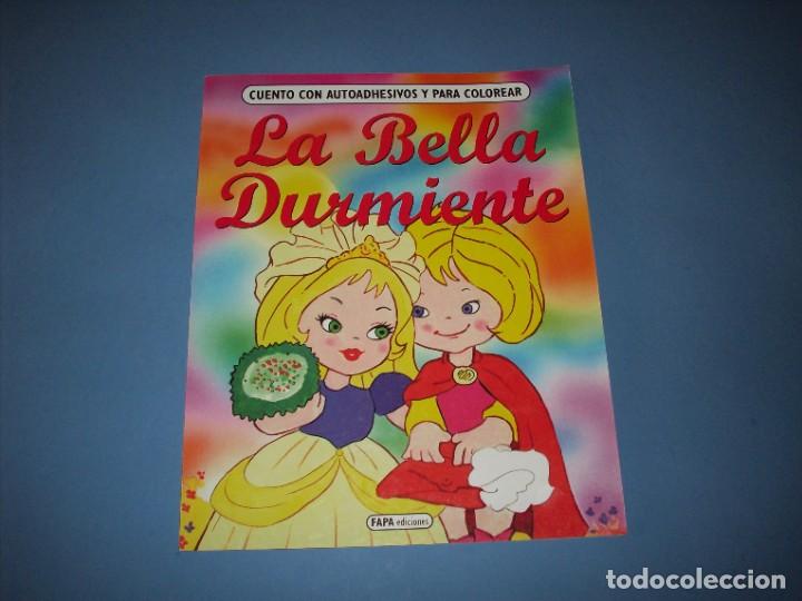 Libros de segunda mano: cuento con autoadhesivos y para colorear, la bella durmiente, fapa ediciones - Foto 1