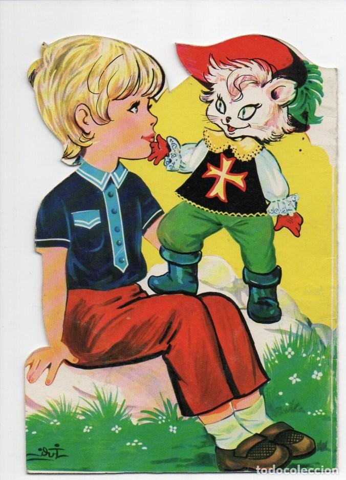 Libros de segunda mano: CUENTO TROQUELADO: EL GATO CON BOTAS. EDITORIAL VILMAR 1972. JULI. - Foto 2