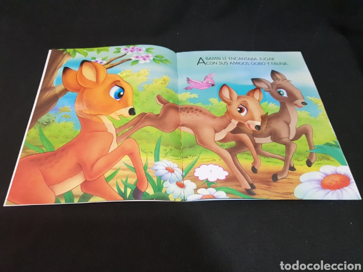 Libros de segunda mano: Bambi Cuentos cl&aacute;sicos con pegatinas Servilibro - Foto 3