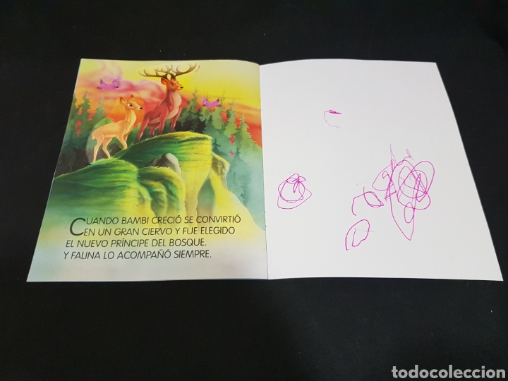 Libros de segunda mano: Bambi Cuentos cl&aacute;sicos con pegatinas Servilibro - Foto 6