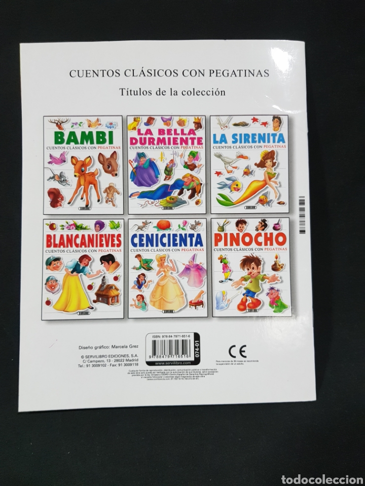 Libros de segunda mano: Bambi Cuentos cl&aacute;sicos con pegatinas Servilibro - Foto 7