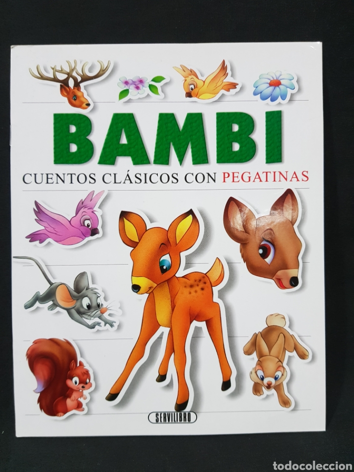 Libros de segunda mano: Bambi Cuentos cl&aacute;sicos con pegatinas Servilibro - Foto 1