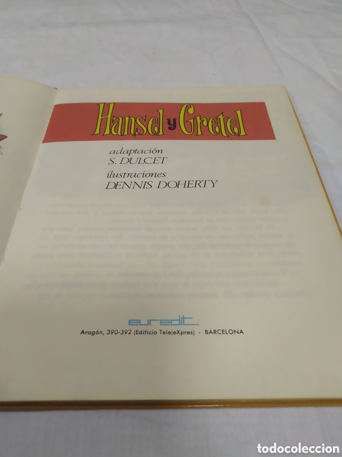 Libros de segunda mano: Hansel y Gretel. Euredit 1969 - Foto 3