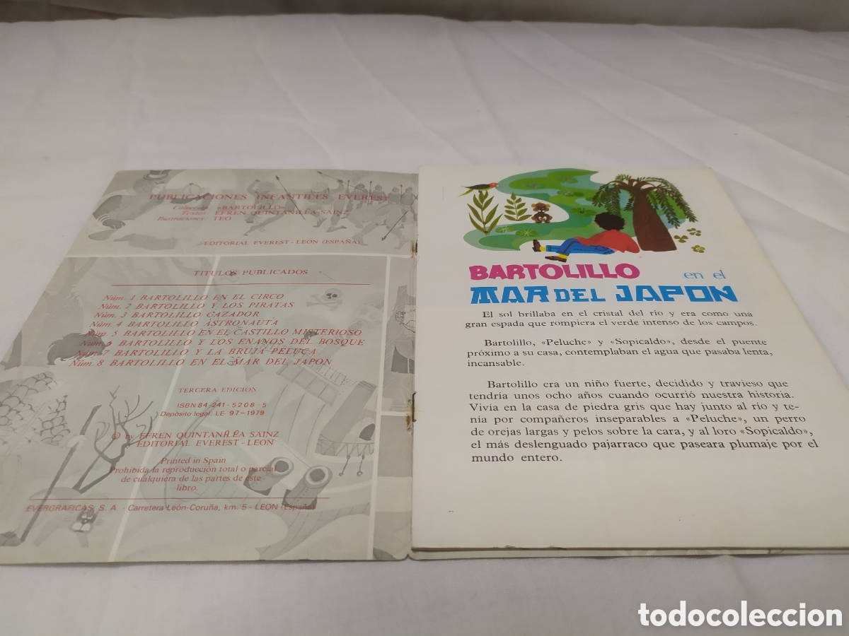 Libros de segunda mano: Bartolillo en el mar de Jap&oacute;n. Everest, 1979 - Foto 3