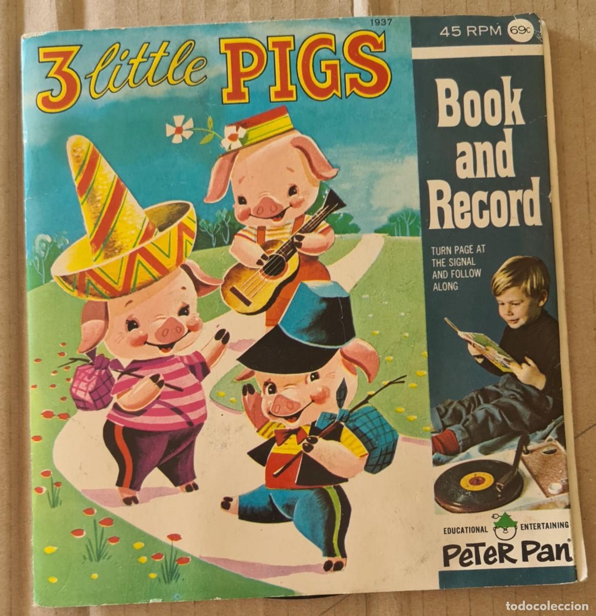 Libros de segunda mano: Disco cuento en ingles. Los tres cerditos - Foto 1