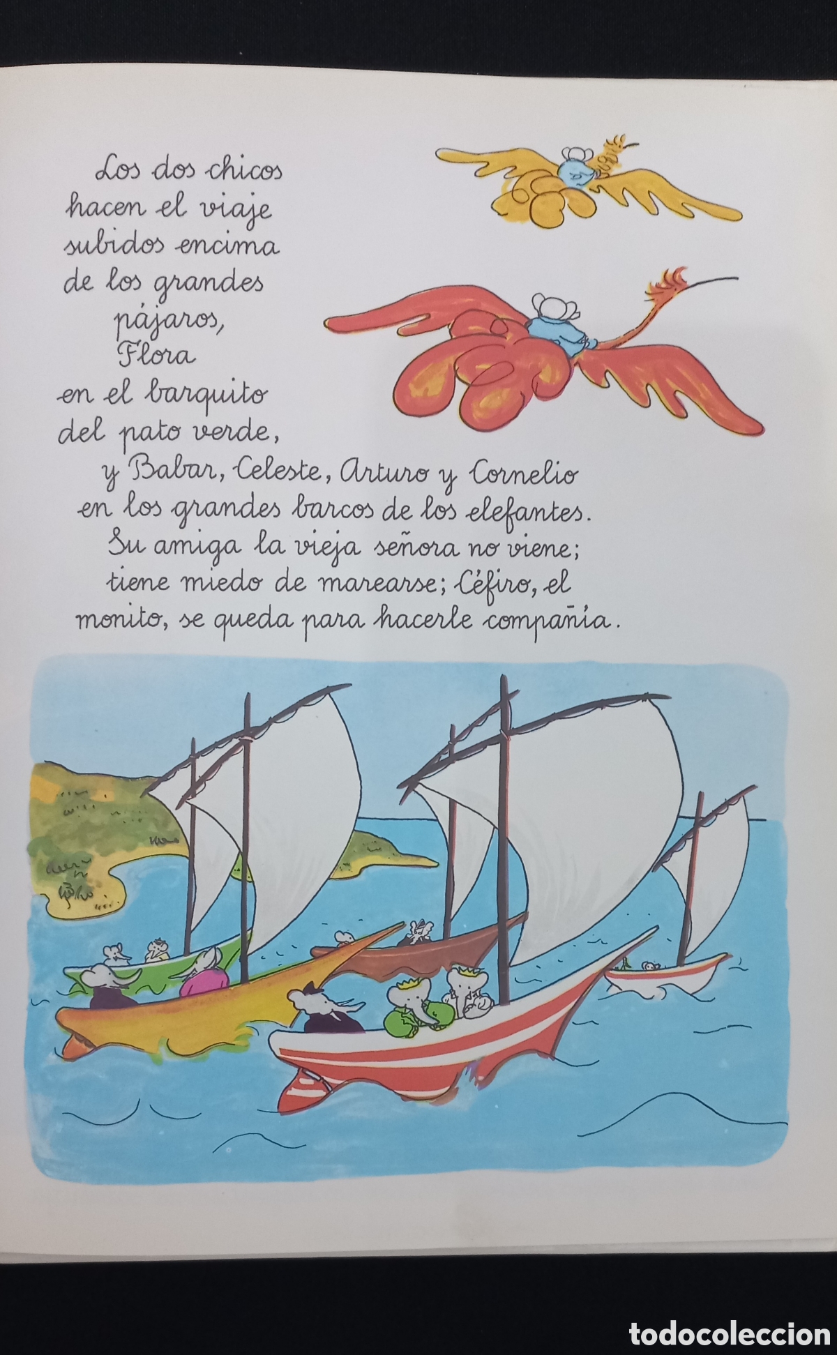 Libros de segunda mano: BABAR EN LA ISLA DE LOS P&Aacute;JAROS. ED.DEBATE 1993 - Foto 3
