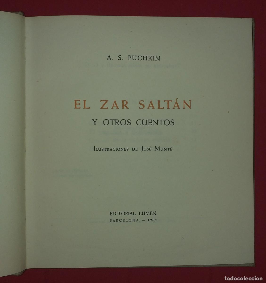 Libros de segunda mano: EL AZAR SALT&Aacute;N - A.S. PUCHKIN - Foto 2