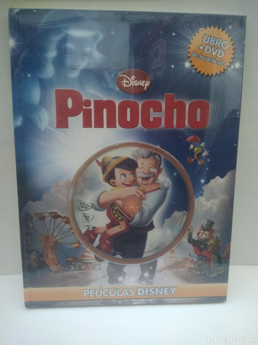 Libros de segunda mano: Libro - DVD de la pelicula Pinocho Disney-Nuevo precintado