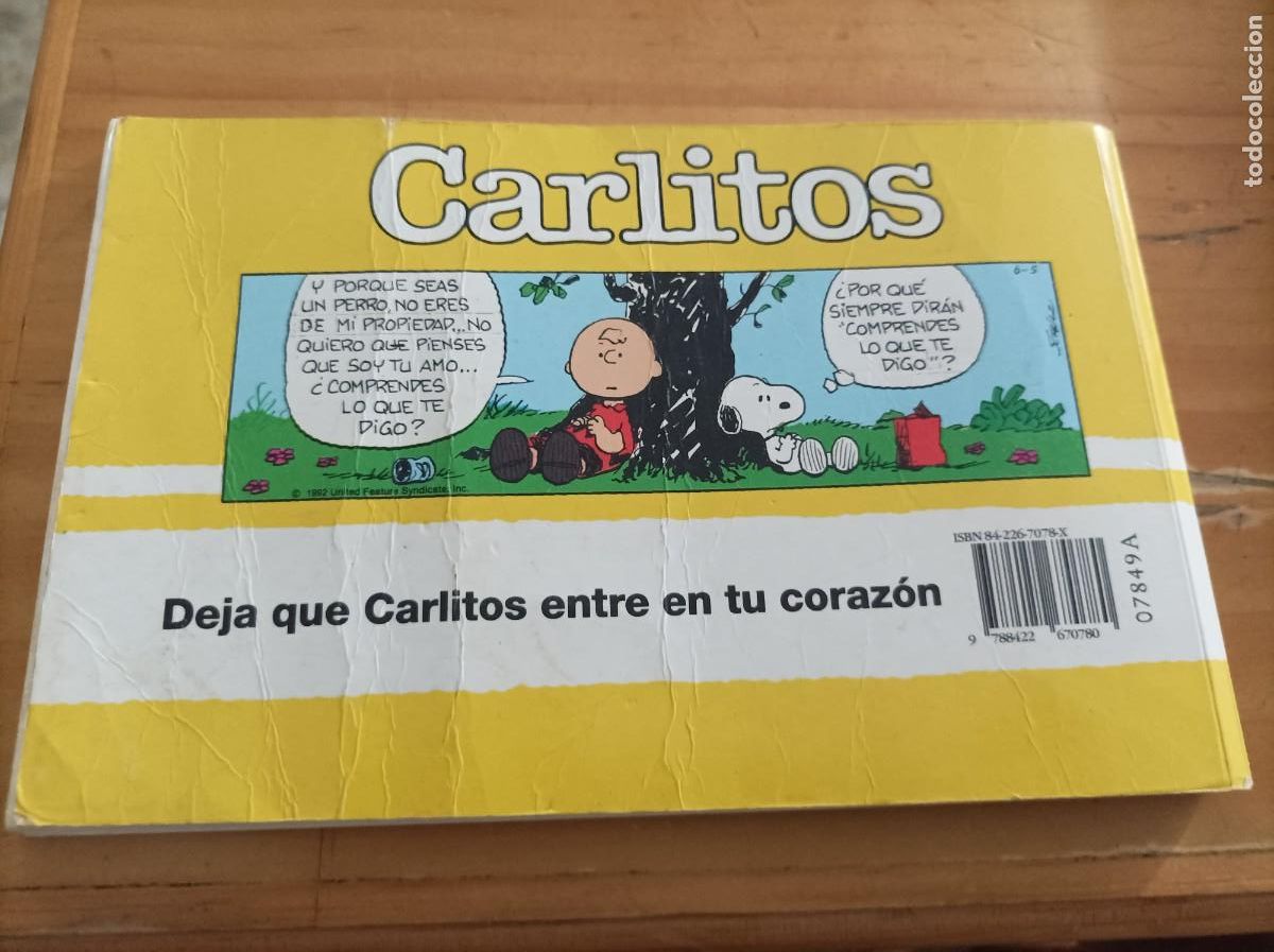 Libros de segunda mano: CARLITOS ERES TODO CORAZ&Oacute;N,SCHULZ, CIRCULO DE LECTORES,1998. - Foto 2