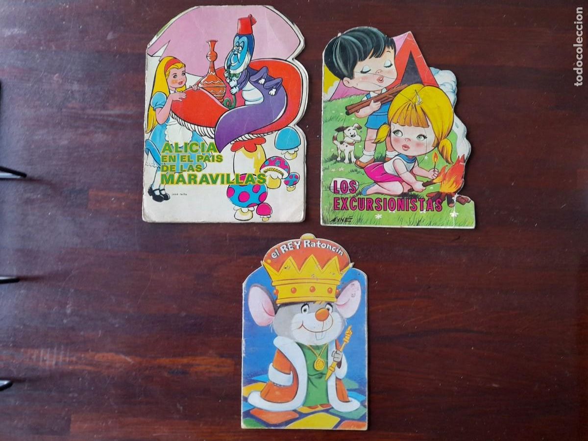 Libros de segunda mano: Un CUENTO INFANTILE VINTAGE TROQUELADO, PARA introcucir a la LECTURA A NI&Ntilde;OS tres titulos elegir