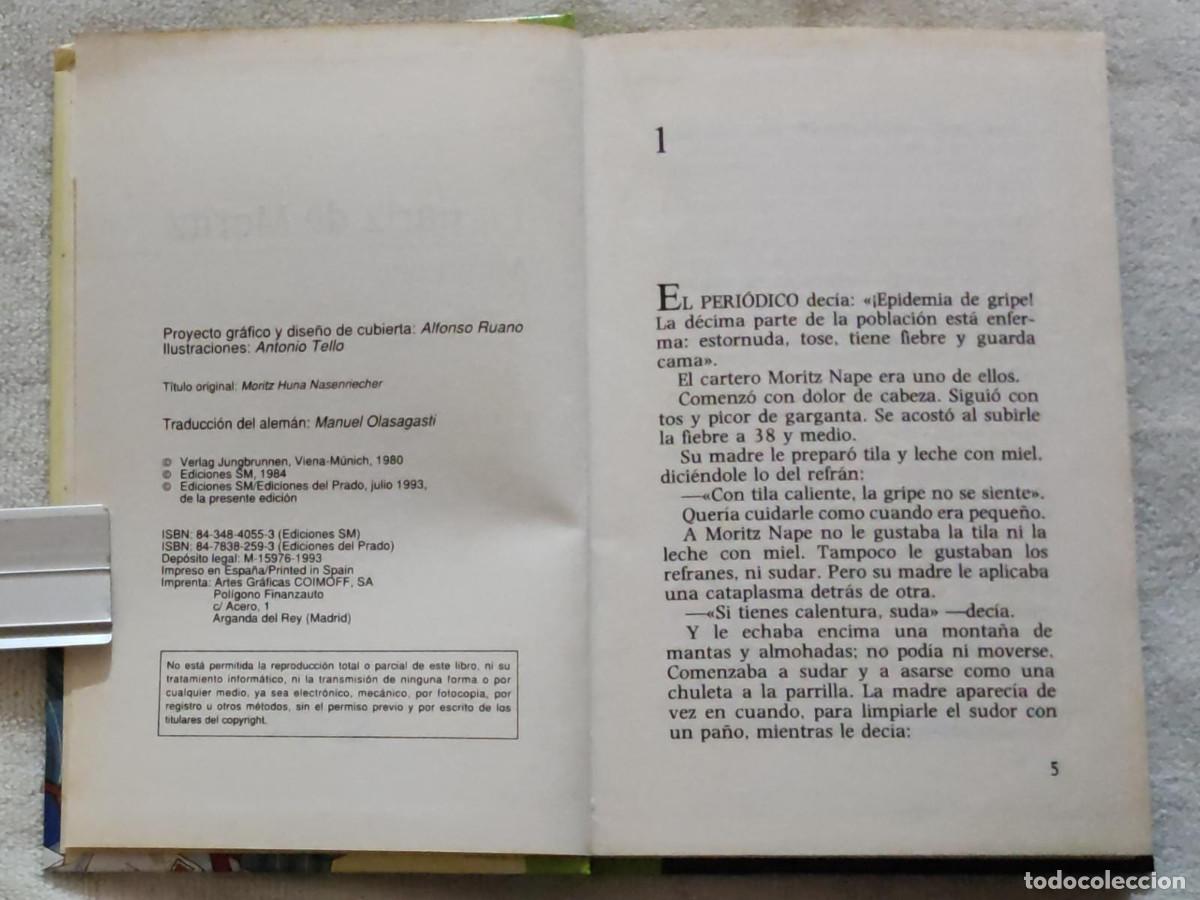 Libros de segunda mano: LA NARIZ DE MORITZ. - Foto 4