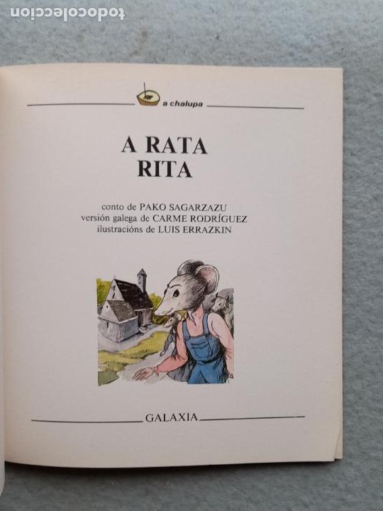 Libros de segunda mano: A Rata Rita. Pako Sagarzazu. - Foto 2