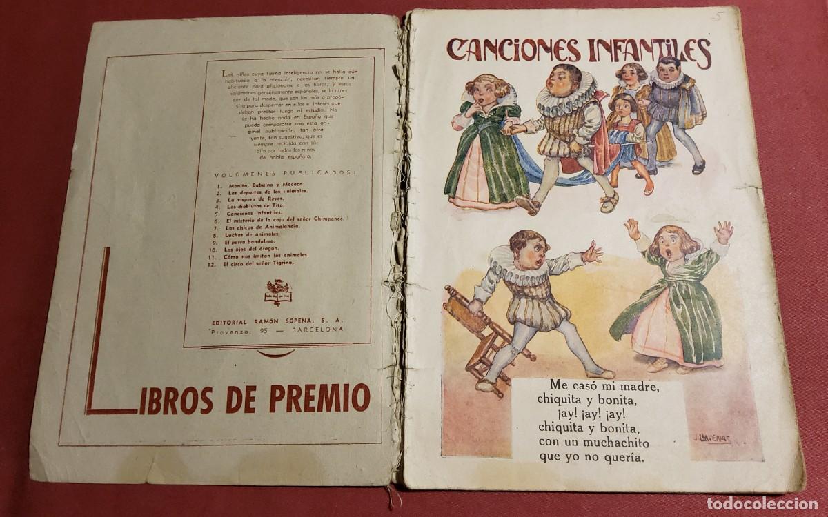 Libros de segunda mano: LIBRO CANCIONES INFANTILES, LIBROS DE PREMIO, EDITORIAL SOPENA - Foto 2