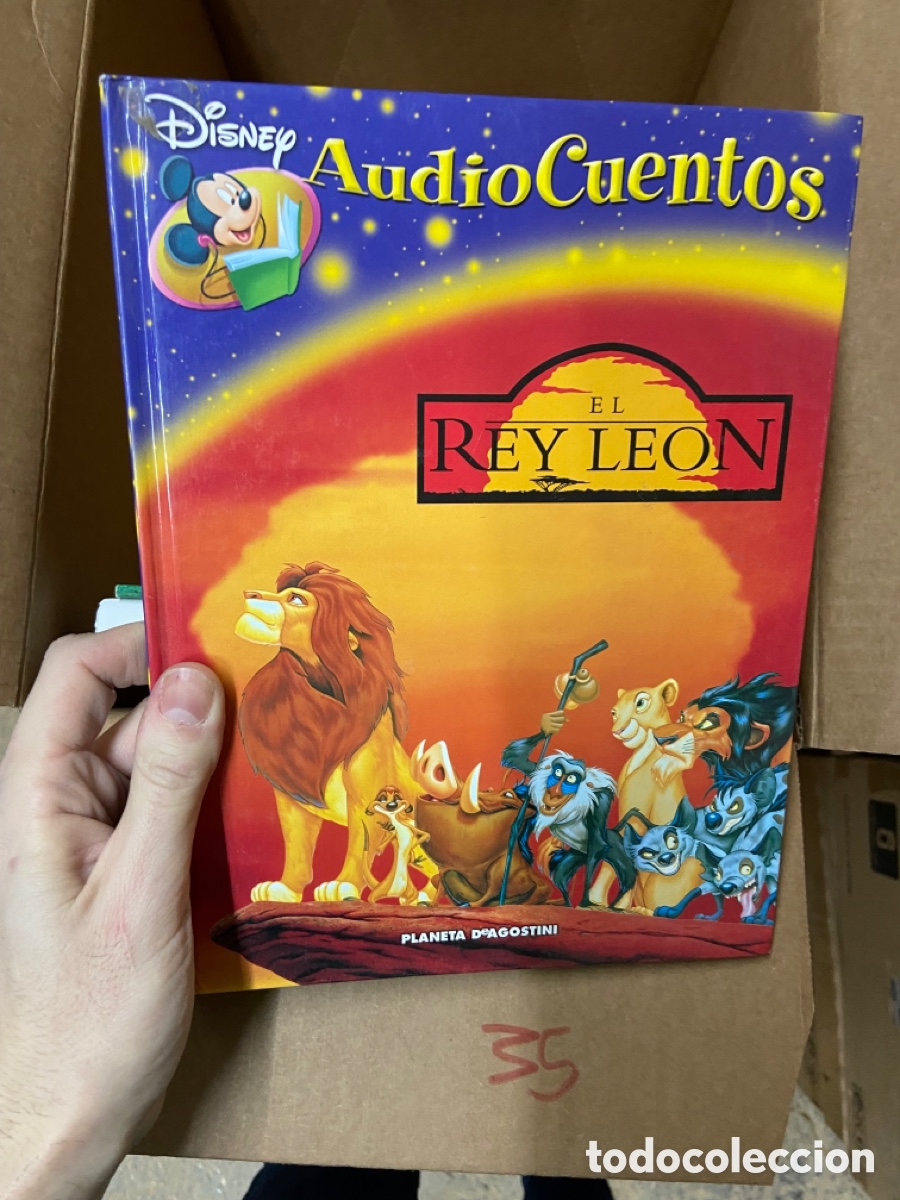 Libros de segunda mano: Caja35 libro ilustrado disney el rey leon audiolibros - Foto 1